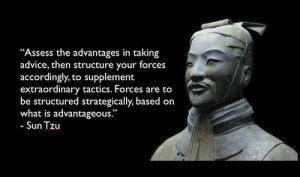 Assess the advantages in taking advice, then structure your forces ...