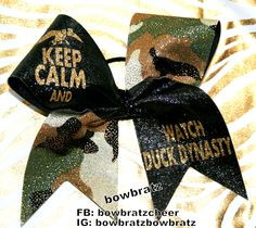 cheer bow keep calm and watch duck dynasty more adorable bows cheer ...