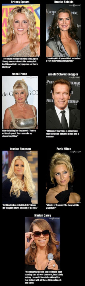 Celebrities with stupid quotes