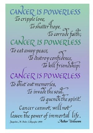 Cancer, Ovarian Cancer...the silent killer!