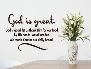 ... Good vinyl wall decal Kitchen and Dining Room Decor Daily Bread Quote