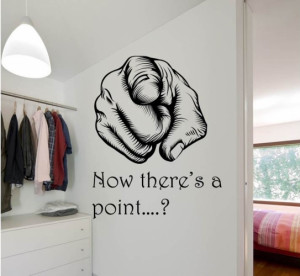 Finger Pointing Personalisation Wall Decal