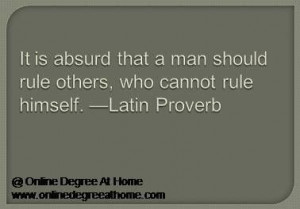 Educational leadership quotes. It is absurd that a man should rule ...