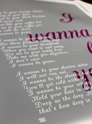 Viewing Gallery For - I Wanna Be Yours Quotes