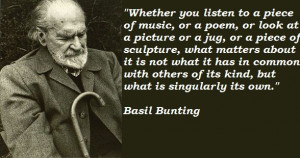Basil Bunting Quotes