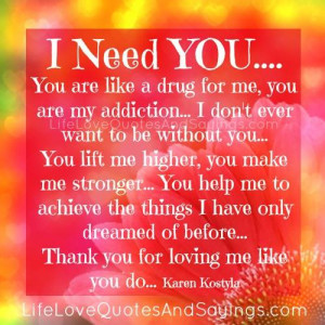 Need You..