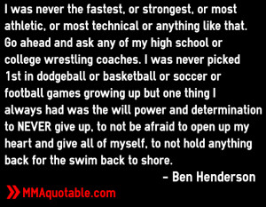 Benson Henderson Quote I Can Do All Things Favorite Mma Fight Picture