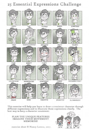 Bolin chibis - 25 Essential Expressions Challenge by silverteahouse