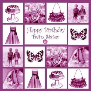 Twin Sisters Birthday Card Exandle Sister Funny Quotes Brothers