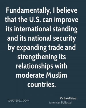 Fundamentally, I believe that the U.S. can improve its international ...