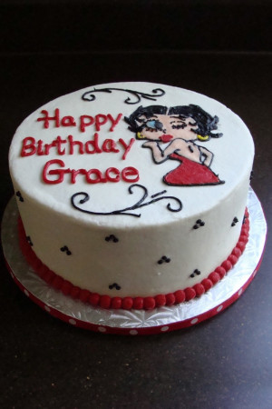 16 Betty Boop Cake Designs with Quotes 12