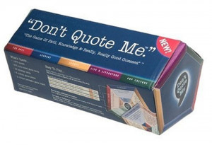 Don't Quote Me Board Game