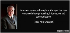 Human experience throughout the ages has been enhanced through ...