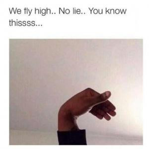 We fly high... No lie.. You know thissss..