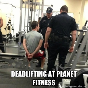 fitness memes | Deadlifting at planet fitness - curl bro | Meme ...