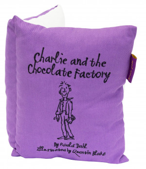 Roald Dahl Charlie And The Chocolate Factory Book Cushion