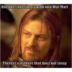 Lord of the Rings and Walmart! to priceless