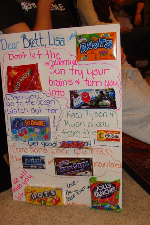 Candy Bar Thank You Sayings My son received a candy bar