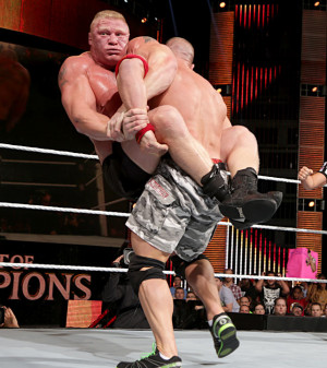John Cena Def Wwe World Heavyweight Champion Brock Lesnar