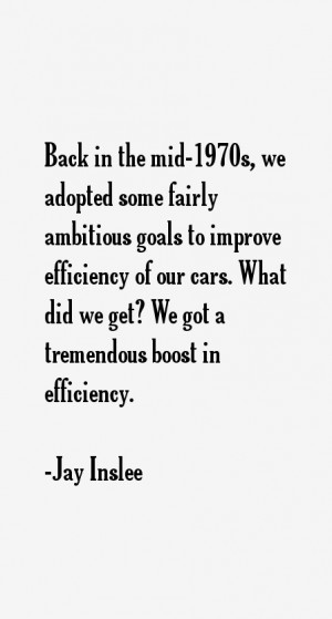 Back in the mid-1970s, we adopted some fairly ambitious goals to ...