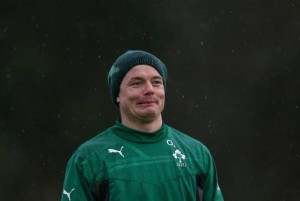 Ireland's Brian O'Driscoll during a training session at Carlton House ...