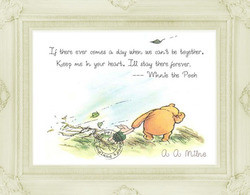 ... Pooh - Digital Download ~ Winnie & Piglet Windy Day & Quote 10 x 8