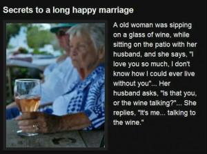 Secrets to a long happy marriage
