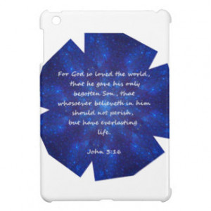 Starry Night John 3:16 Bible Quote iPad Mini Case