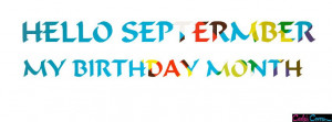 Hello September Birthday Month Facebook Cover