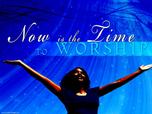 Christian Graphic: Time to Worship Papel de Parede Imagem