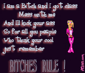 Bitches Rule Graphic