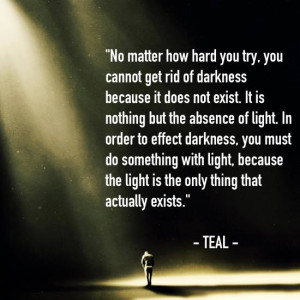 Light and Darkness Quote