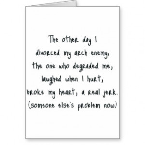 Divorce Poem Card