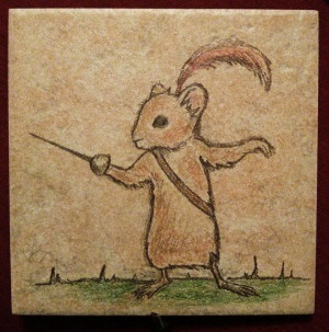 Reepicheep of Narnia on 6x6 ceramic tile with by ScribbleSketches, $12 ...
