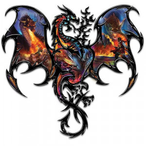 The Epic Battle Dragon Wall Decor With Genuine Iron by The Bradford ...
