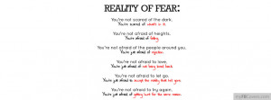 tags quotes of fear sayings reality myfbcovers com is the