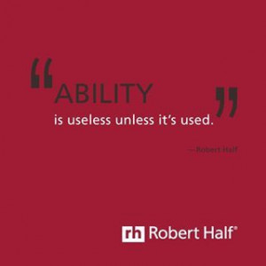 Wisdom from Robert Half #roberthalf