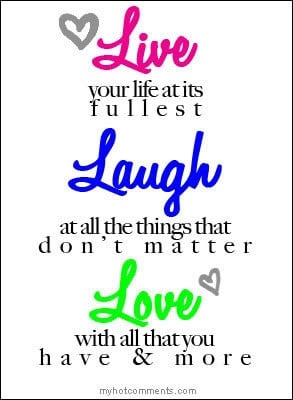 Live Laugh Love Quotes And Sayings ~ LARGE - Live well Laugh often ...