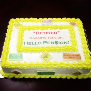 Pin Retirement Cake Picture