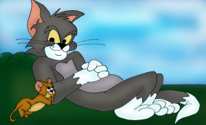 Tom And Jerry Laying | 1484 x 903 | Download | Close