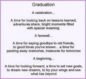 Beautiful Graduate Quotes ~ A time for looking back on lessons learned ...