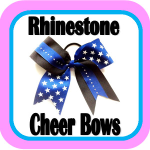 Rhinestone Cheer Bows...