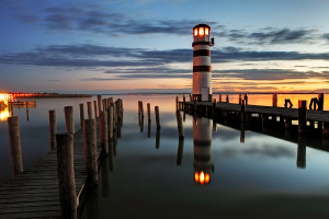 lighthouse Lighthouse At Sunset