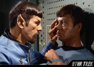 ... Spock seemed too alien. He recommended making him half-human so he