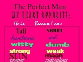 The Perfect Man Not One Who