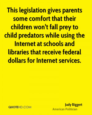 ... predators while using the Internet at schools and libraries that