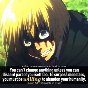 Attack on titan shingeki no kyojin Armin Arlert quotes