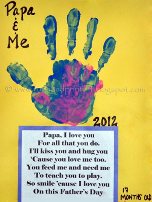 Daddy & Me Handprint Craft for Father’s Day