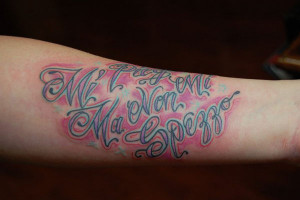 ... writing” width=”500″ height=”400″ /> Script Lettering Tattoo
