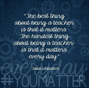 Being A Teacher